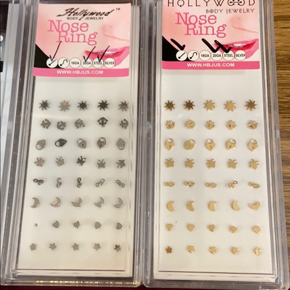 156 Piece Body jewelry, nose & belly rings, studs - Picture 5 of 5